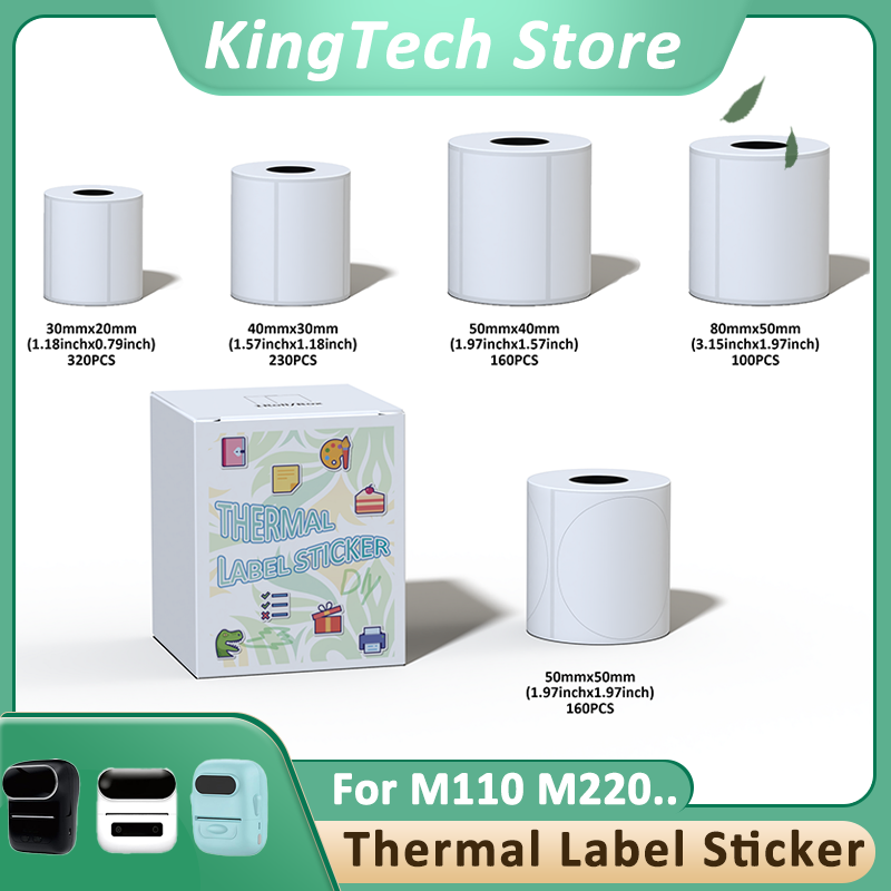 Address Home Office - Etiquetas Térmicas Blancas Autoadhesivas Compatibles con