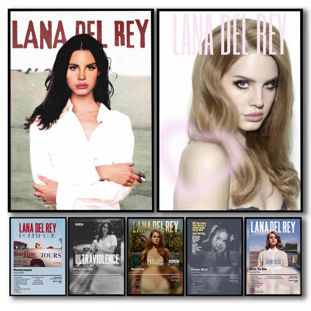 Home Office Wallpaper - Póster minimalista de la cantante L-Lana