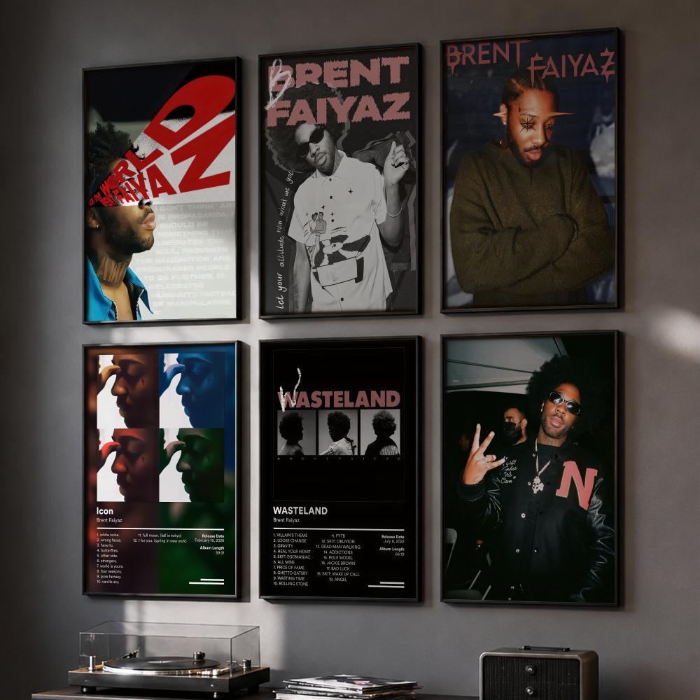 Home Office Wallpaper - Póster de B-Brent Faiyaz, cantante y
