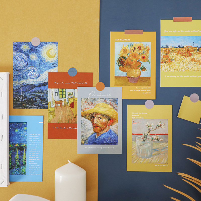 Home Office Background - 15 pegatinas retro de pinturas al