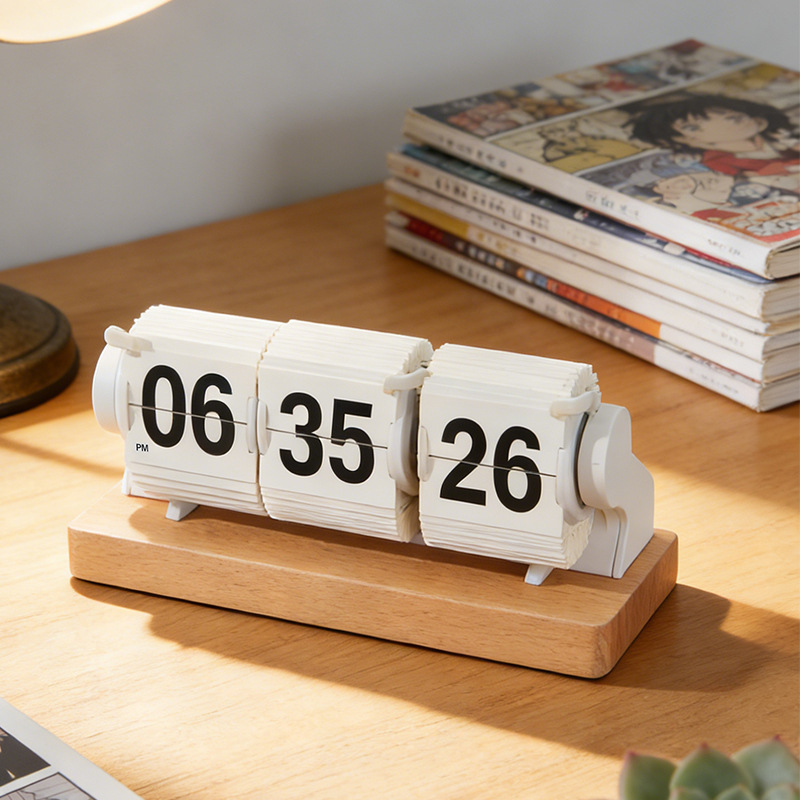 Reloj de Escritorio de Madera  - Home Office Minimalist reseña y precio