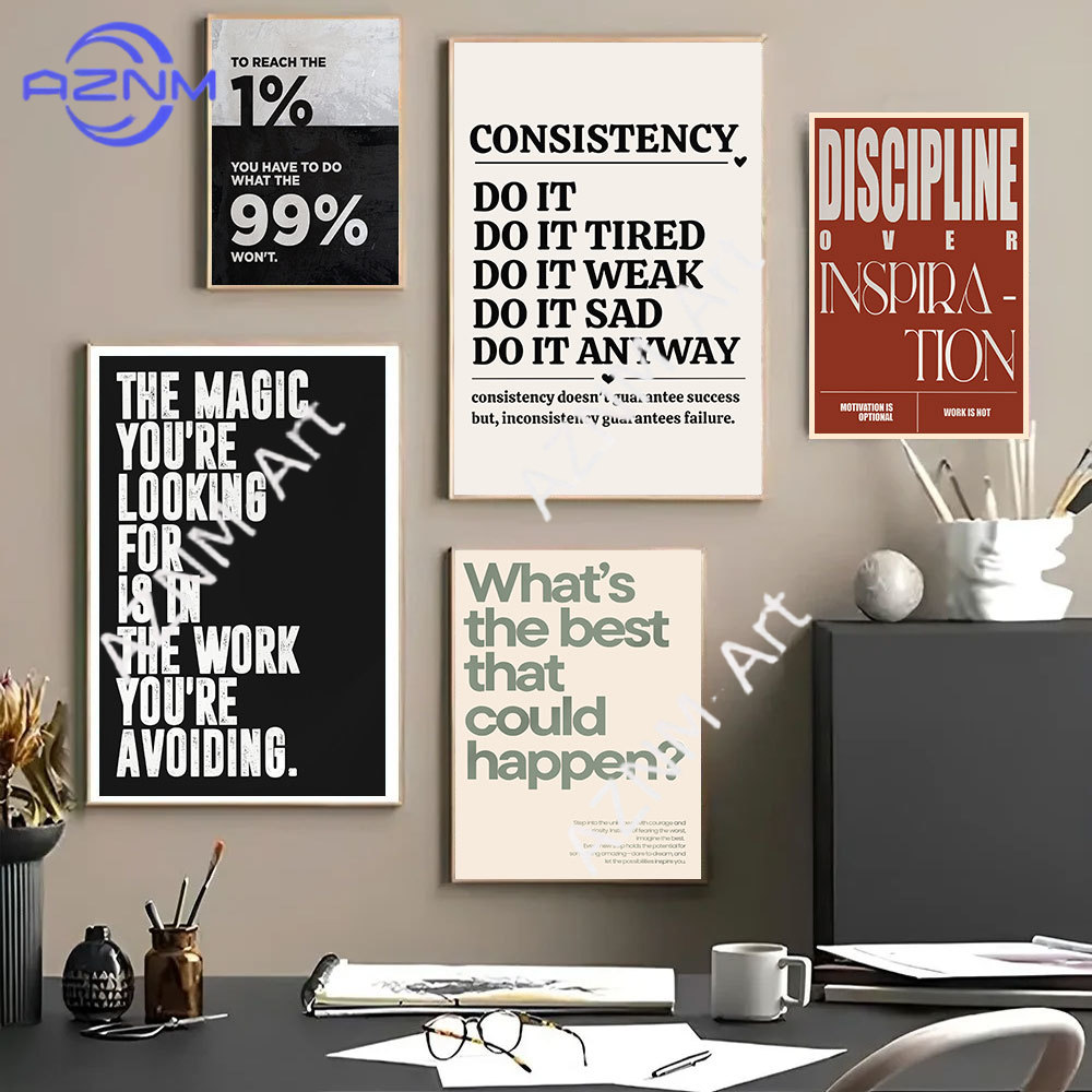 Póster Minimalista con Frases  - Home Office Minimalist reseña y precio