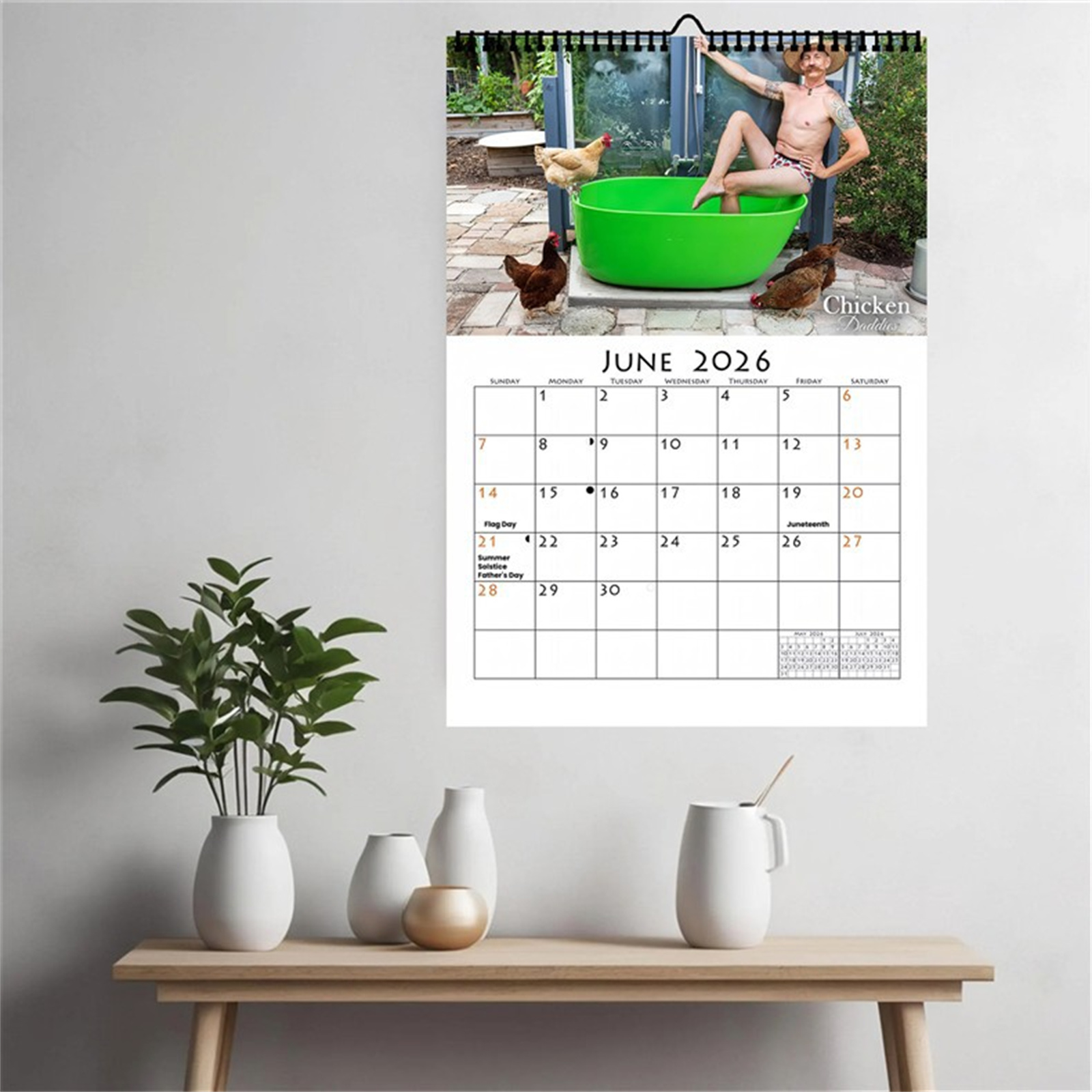Calendario de pared divertido  - Home Office Wallpaper reseña y precio
