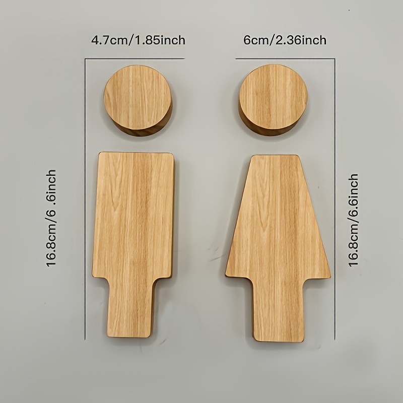 Letrero de baño de madera para - Home Or Office Use reseña y precio
