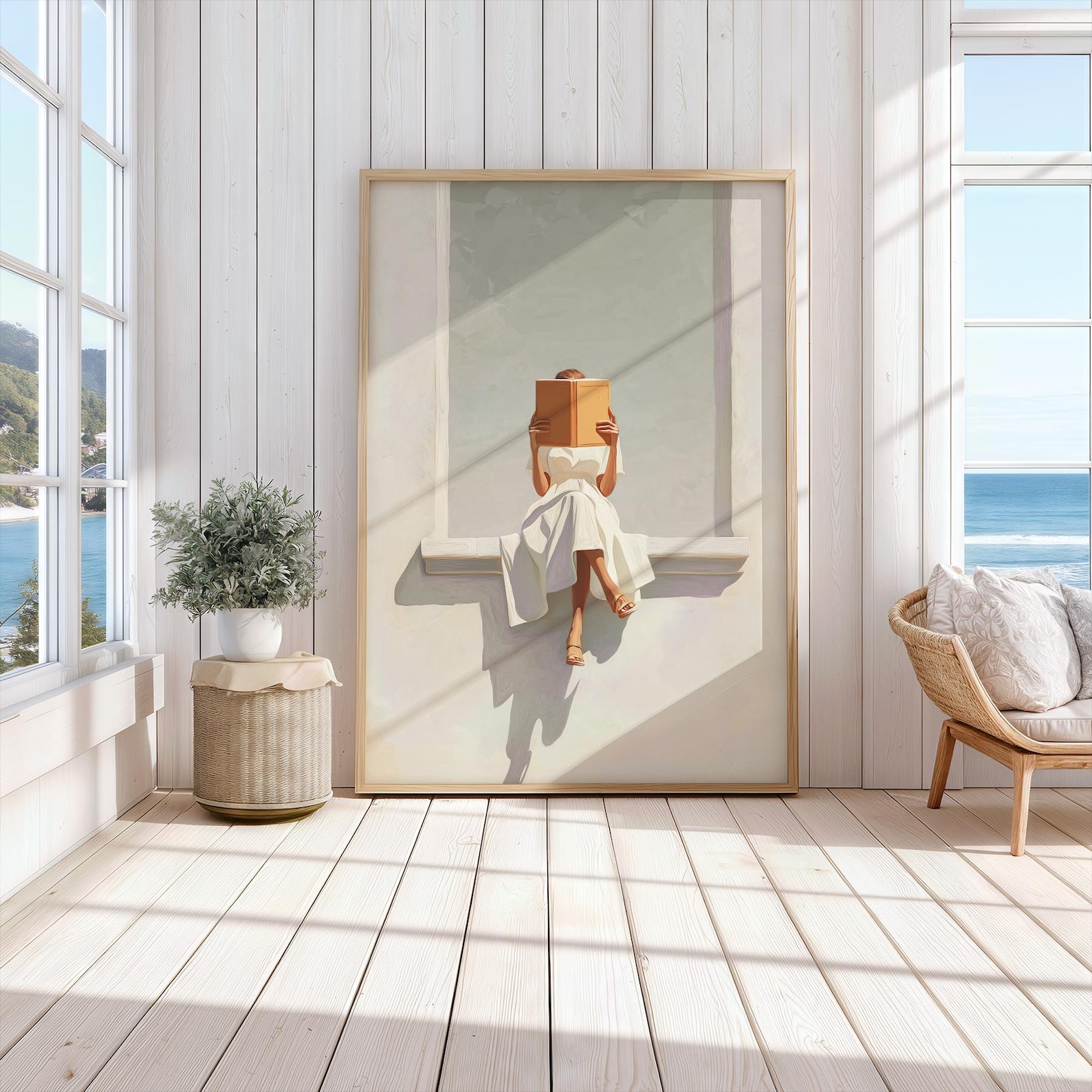 Impresión artística moderna ab - Home Office Minimalist reseña y precio