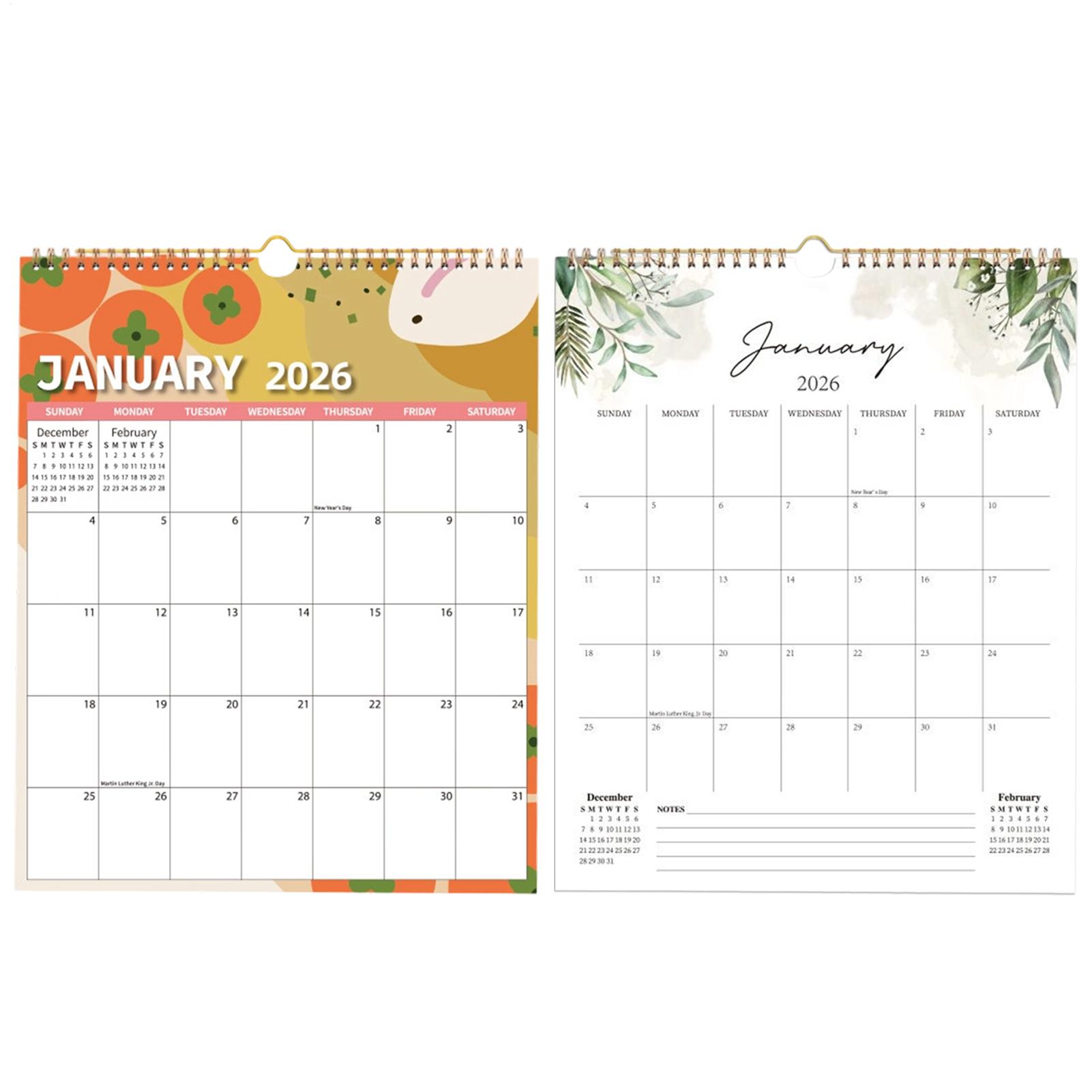 Calendario 2026, Papel Grueso, - Home Office Wallpaper reseña y precio