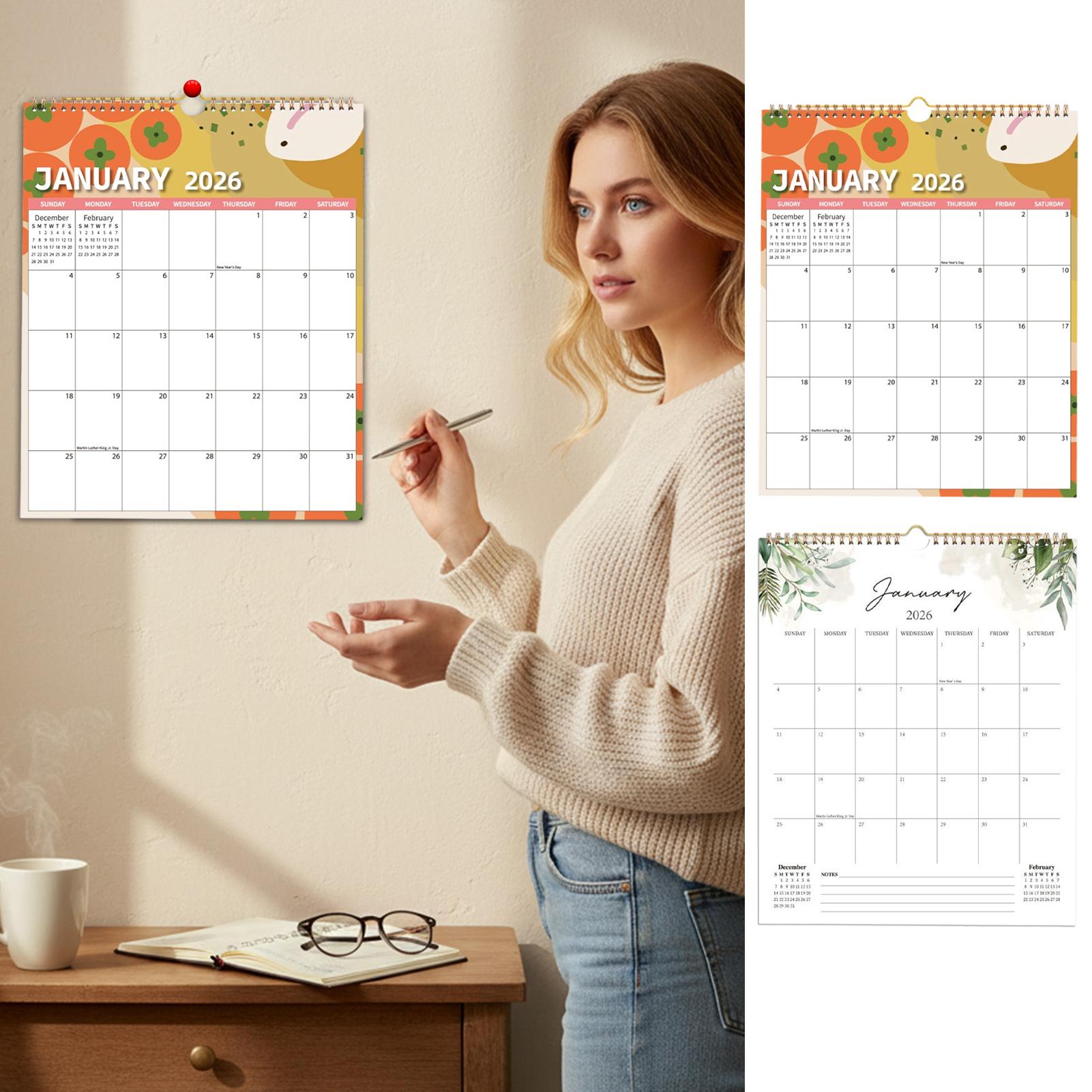 Calendario 2026, Papel Grueso, - Home Office Wallpaper reseña y precio