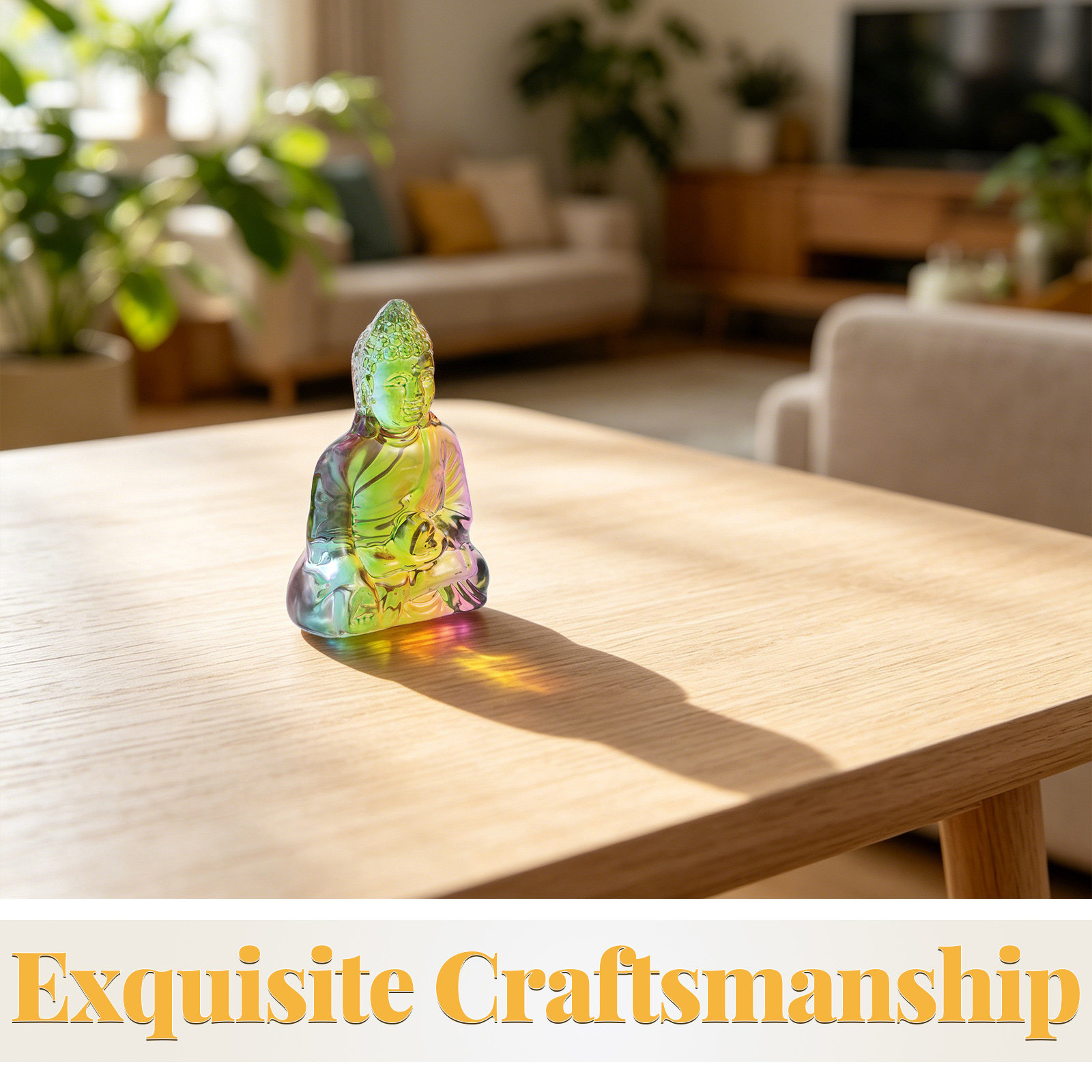 Estatua de Buda de Cristal Peq - Home Office Minimalist reseña y precio