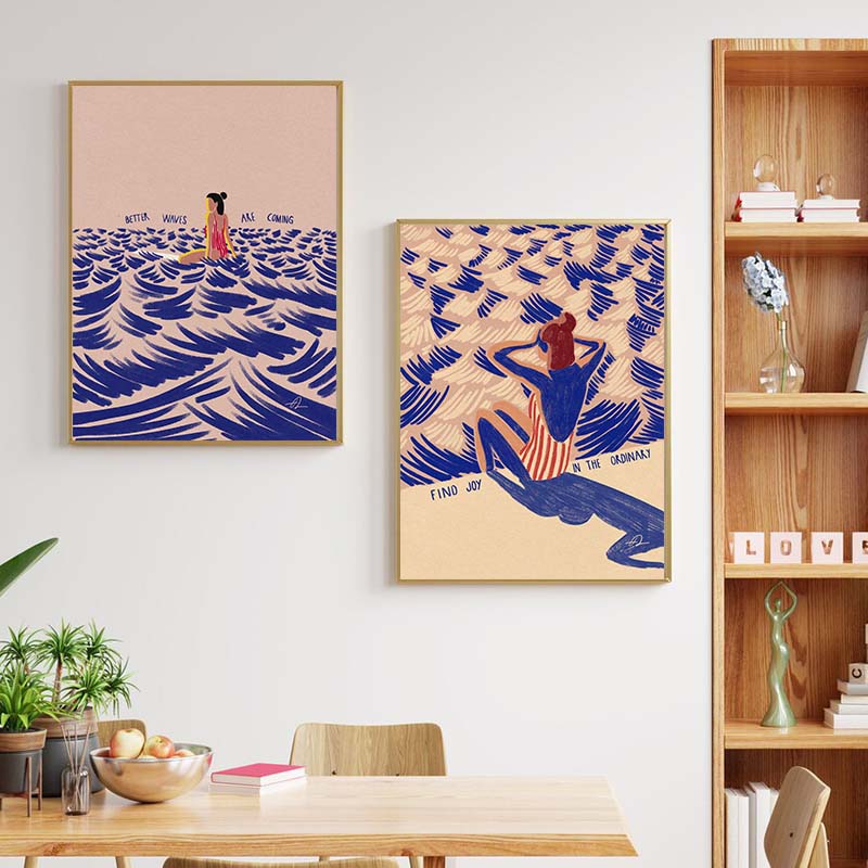 Arte minimalista nórdico, póst - Home Office Minimalist reseña y precio