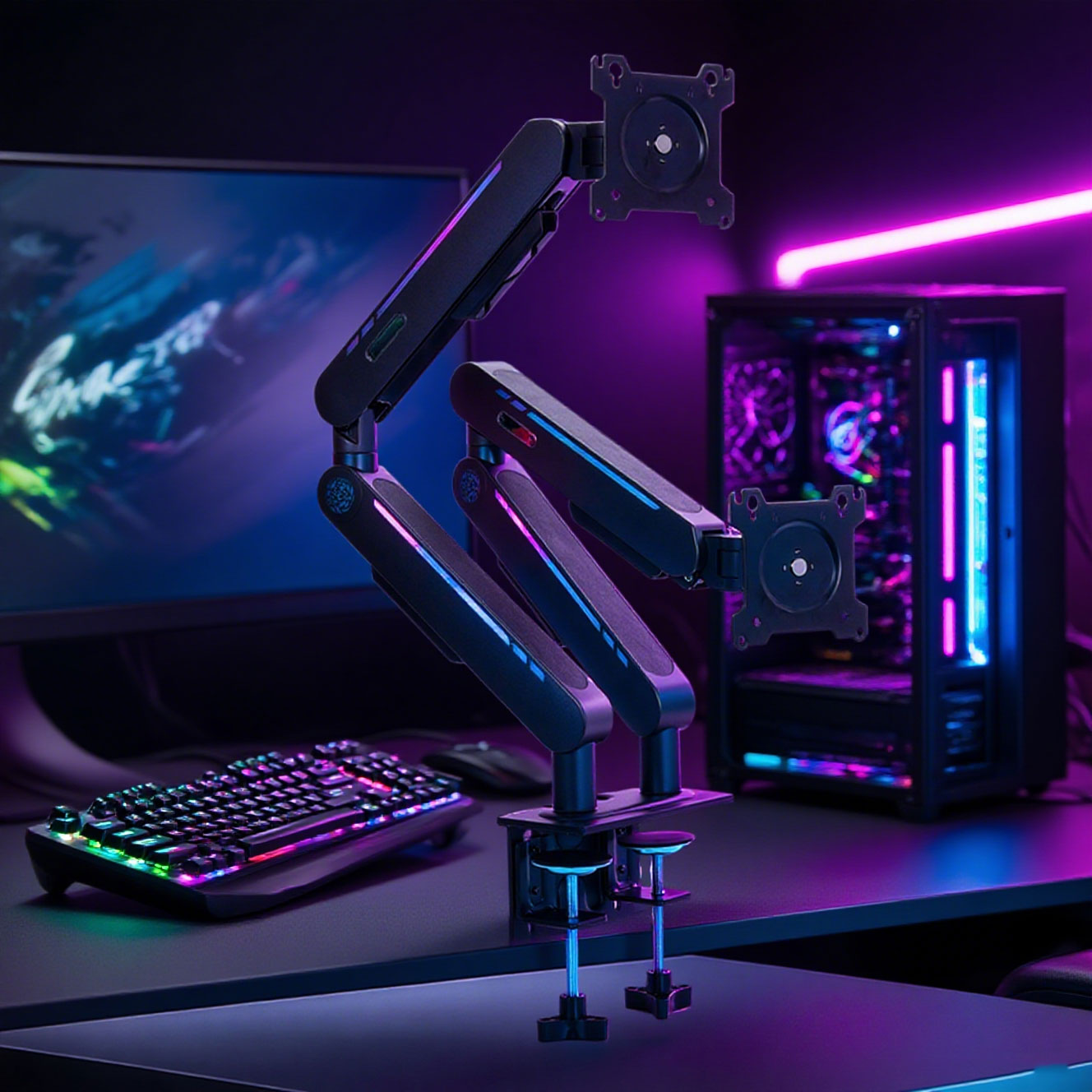 Nuevo Soporte de Escritorio co - Monitor Arm Dual reseña y precio