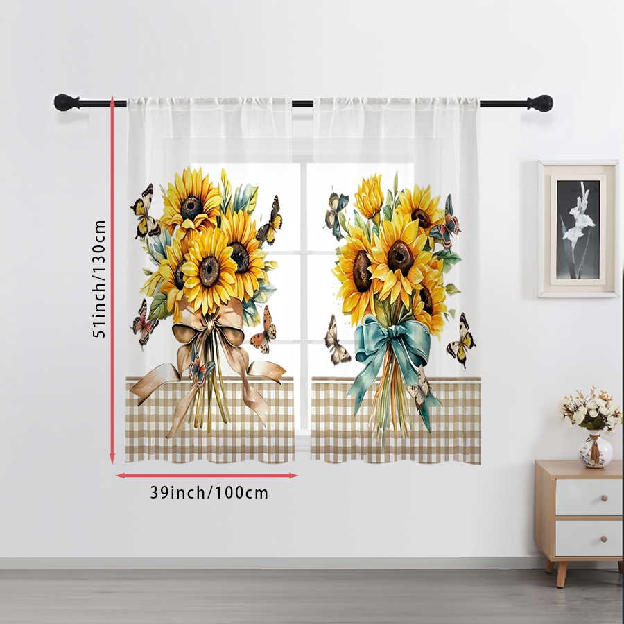 2 Cortinas Transparentes con E - Home Office Minimalist reseña y precio