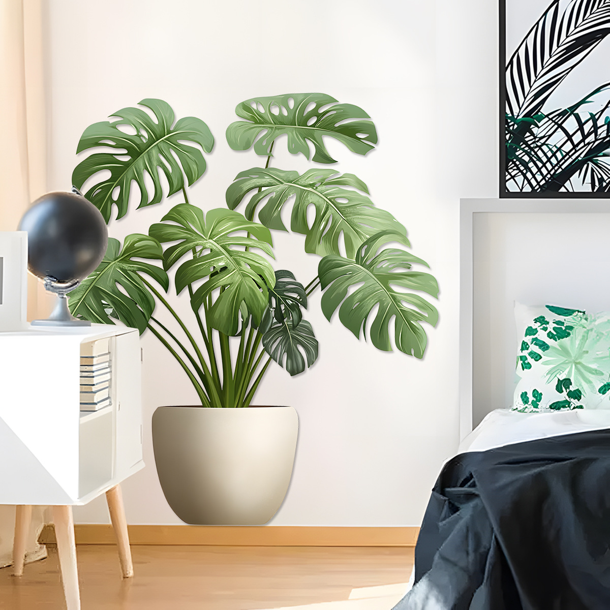Pegatina 3D de maceta verde pa - Home Office Wallpaper reseña y precio