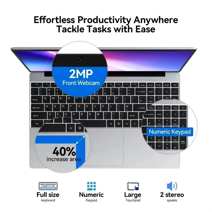 Laptop Ultra Delgada de 15.6