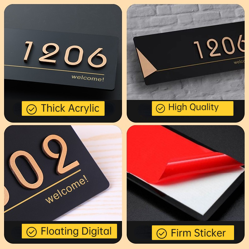 Placas acrílicas modernas para - Address Home Office reseña y precio