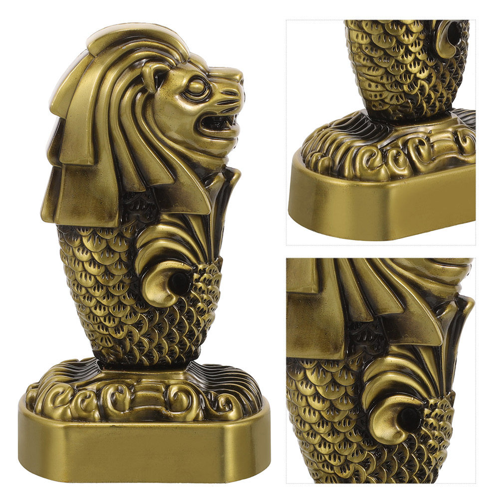 Estatua de Merlion de Metal re - Home Office Singapore reseña y precio