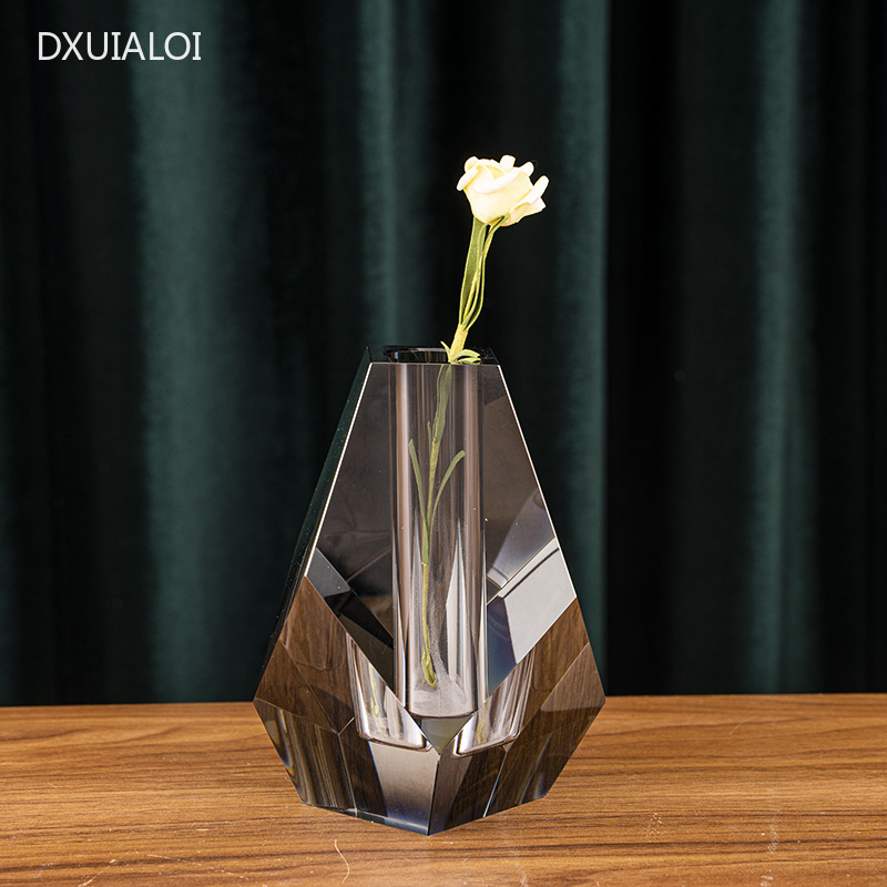 Florero de cristal minimalista - Home Office Interior Design reseña y precio
