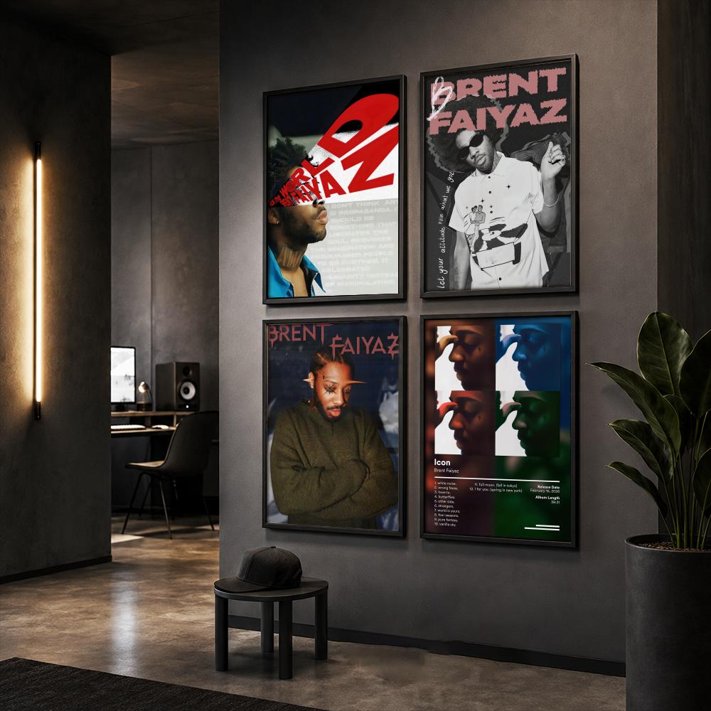 Póster de B-Brent Faiyaz, cant - Home Office Wallpaper reseña y precio