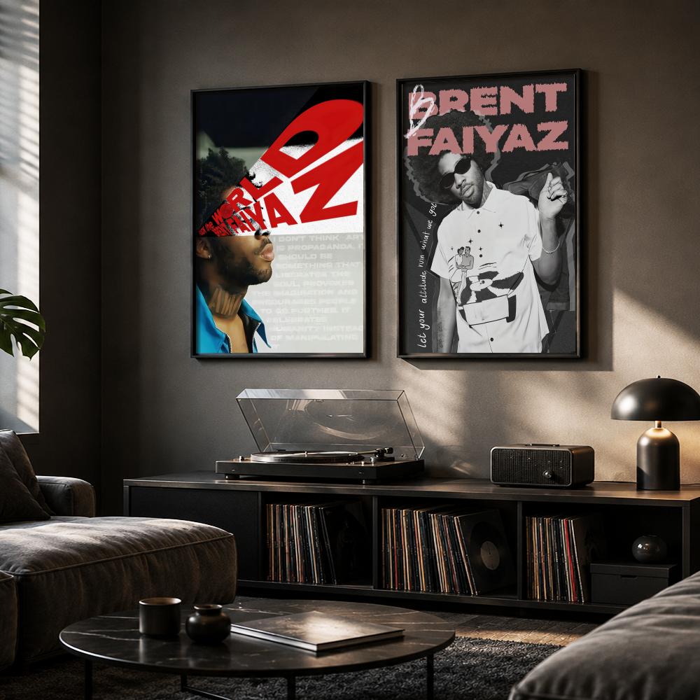 Póster de B-Brent Faiyaz, cant - Home Office Wallpaper reseña y precio