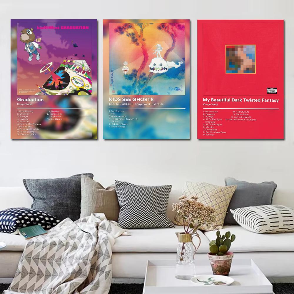 Póster de K-Kanye West, ícono  - Home Office Wallpaper reseña y precio