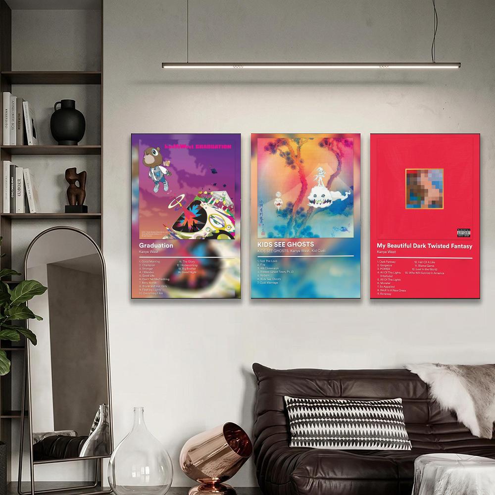 Póster de K-Kanye West, ícono  - Home Office Wallpaper reseña y precio
