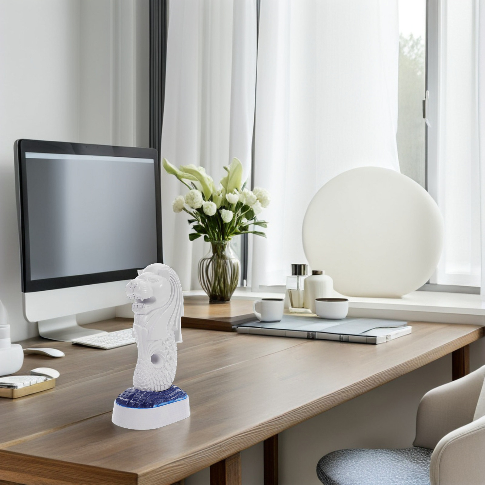Escultura de León Merlion Insp - Home Office Singapore reseña y precio