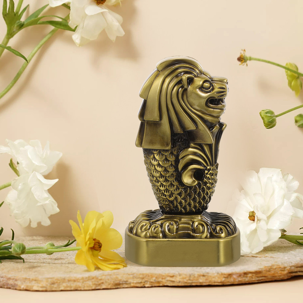 Estatua de Merlion de Metal re - Home Office Singapore reseña y precio