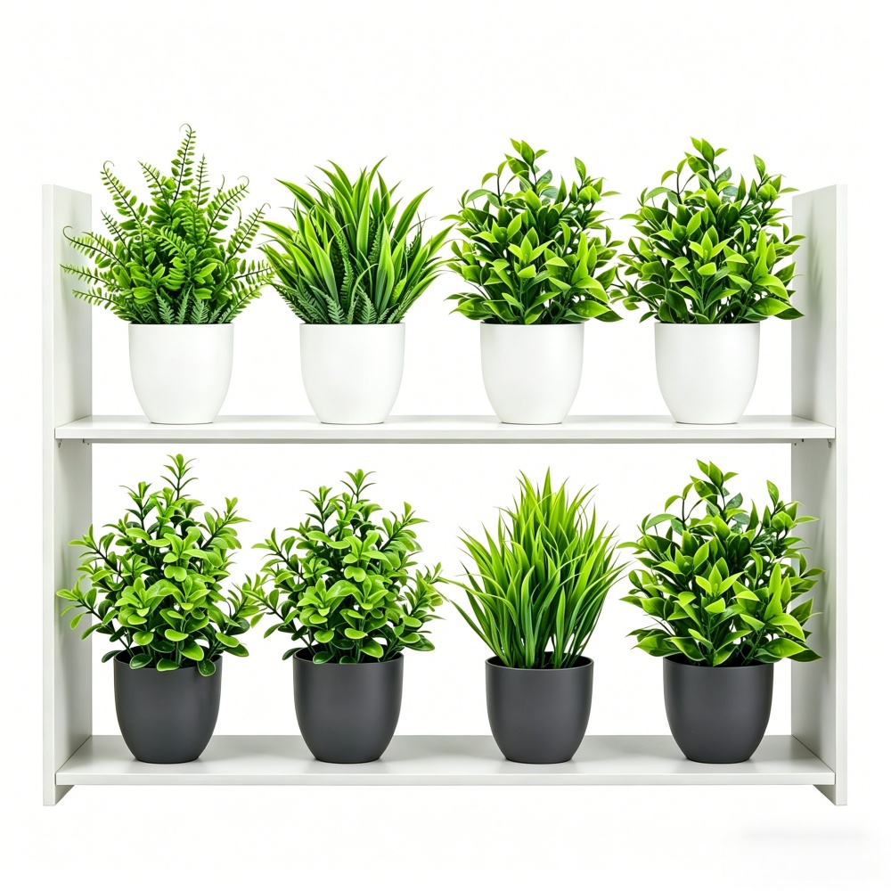 Juego de 4 Mini Plantas Artifi - Home Office Layout reseña y precio