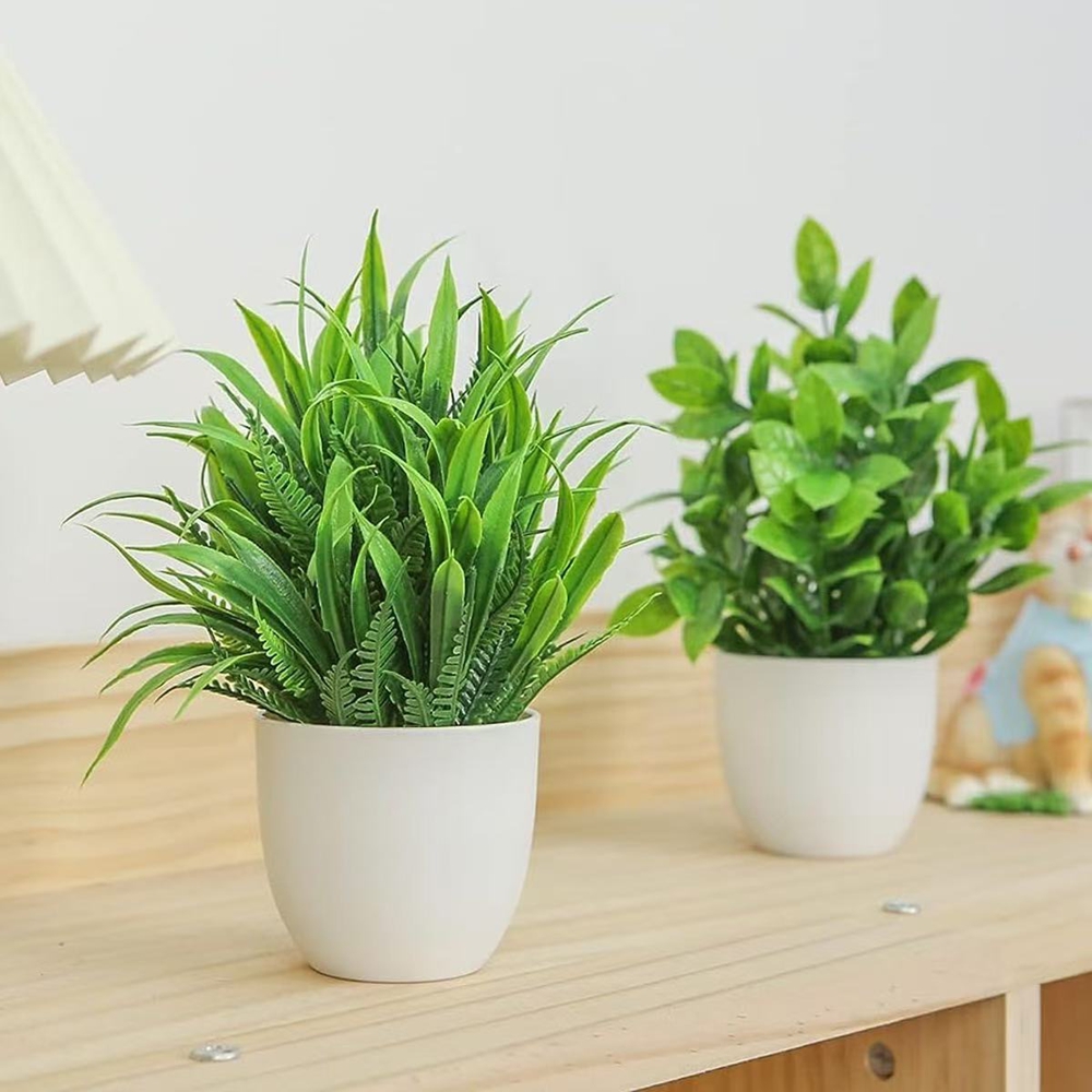 Juego de 4 Mini Plantas Artifi - Home Office Layout reseña y precio