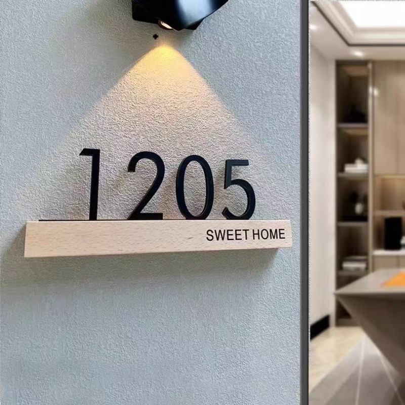 Placa de puerta acrílica, letr - Address Home Office reseña y precio