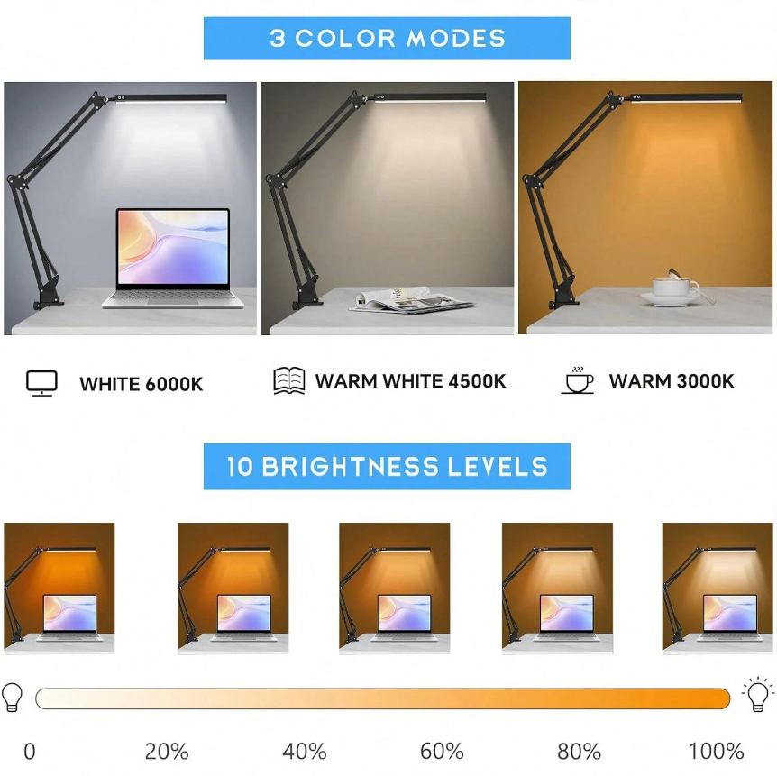 Lámpara de escritorio LED para - Home Office Lamp reseña y precio