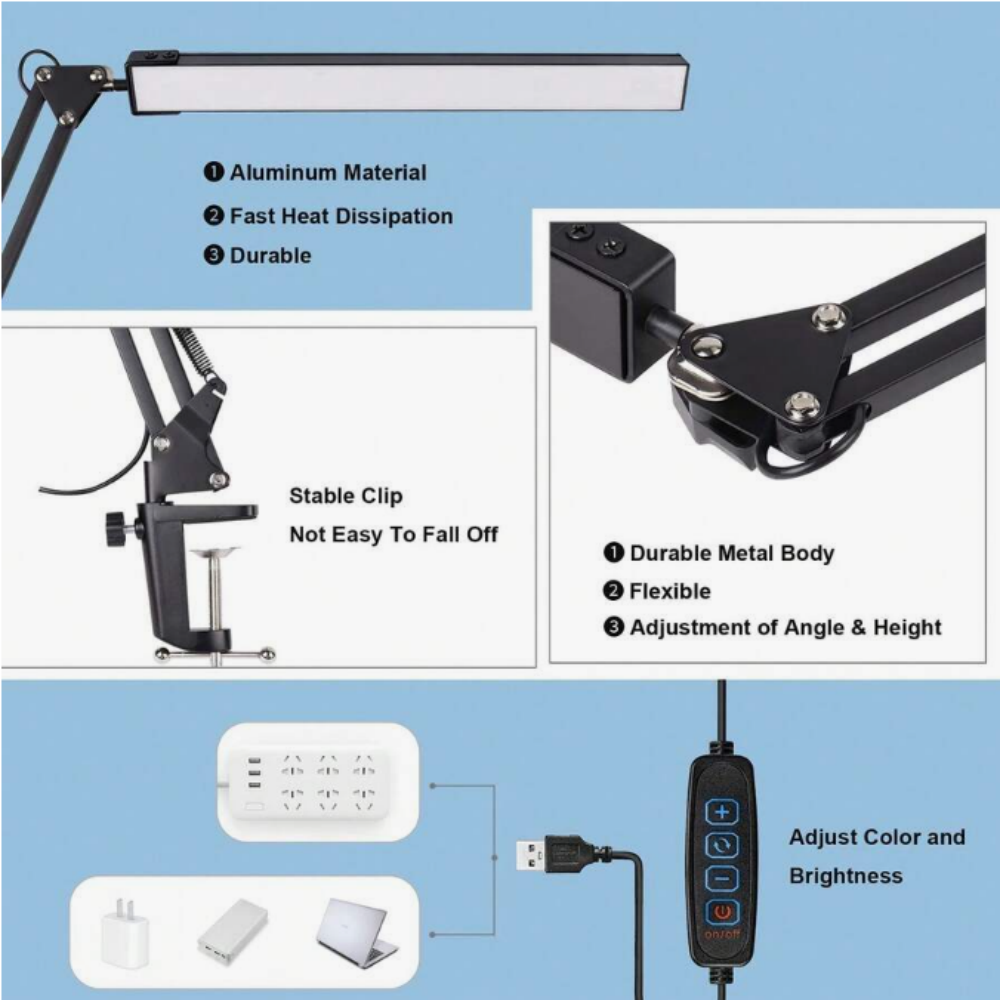 Lámpara de escritorio LED para - Home Office Lamp reseña y precio
