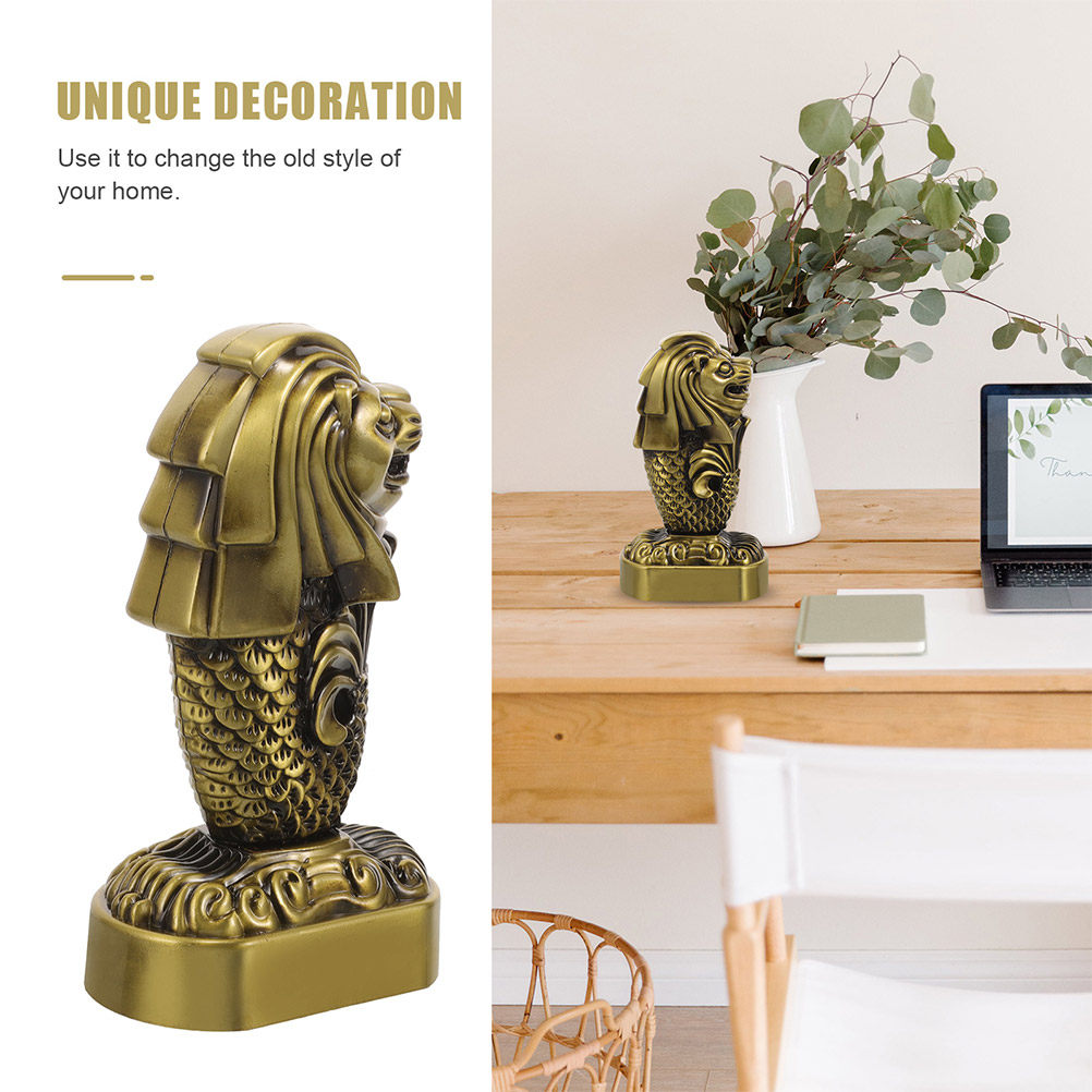 Escultura de Metal de Merlion  - Home Office Singapore reseña y precio