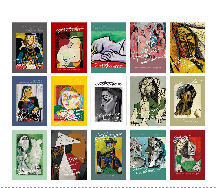 15 pegatinas retro de pinturas - Home Office Background reseña y precio