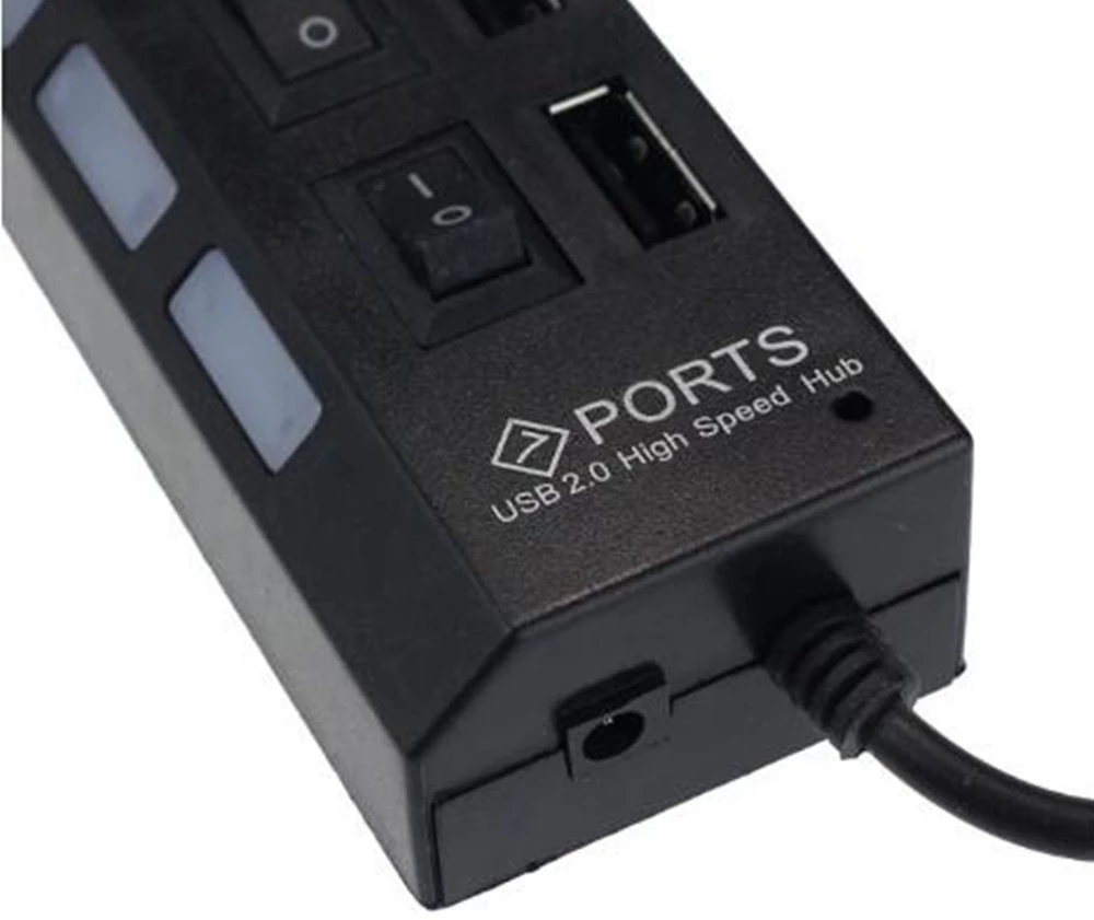 Divisor Hub USB 2,0 de 7 puert - Home Or Office Use reseña y precio