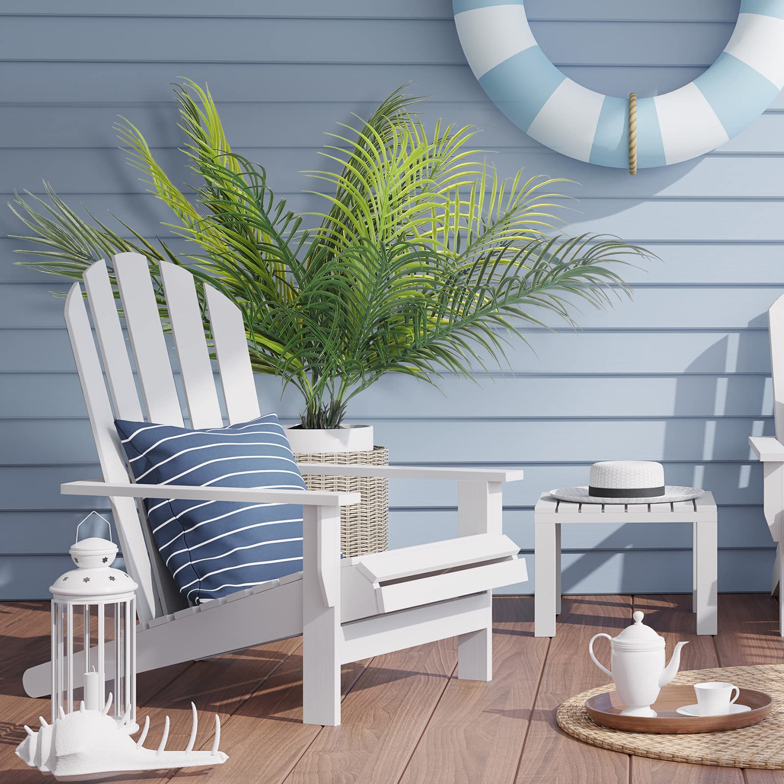 Plantas tropicales artificiale - Home Office Layout reseña y precio